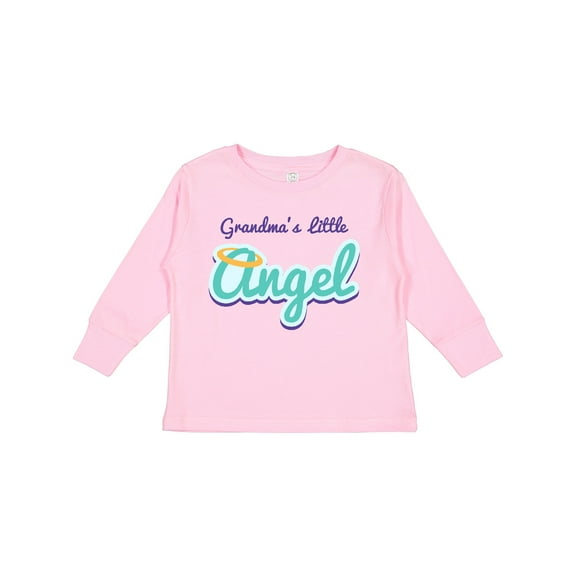 Inktastic Grandma's Little Angel Boys or Girls Long Sleeve Toddler T-Shirt