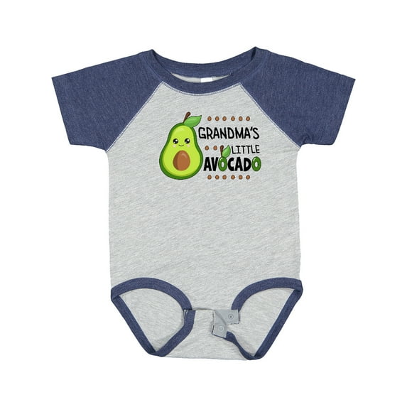 Inktastic Grandma's Little Avocado with Cute Baby Avocado Boys or Girls Baby Bodysuit