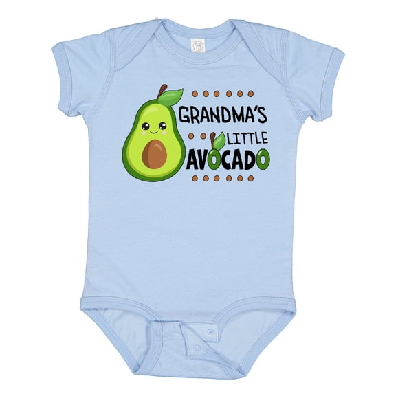 Inktastic Grandma's Little Avocado with Cute Baby Avocado Boys or Girls Baby Bodysuit