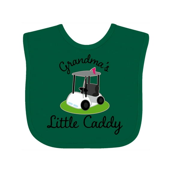 Inktastic Grandma's Little Caddy Golf Boys or Girls Baby Bib