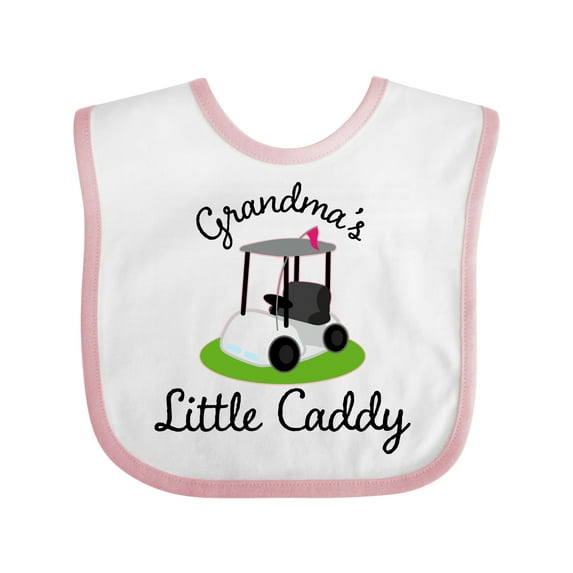 Inktastic Grandma's Little Caddy Golf Boys or Girls Baby Bib
