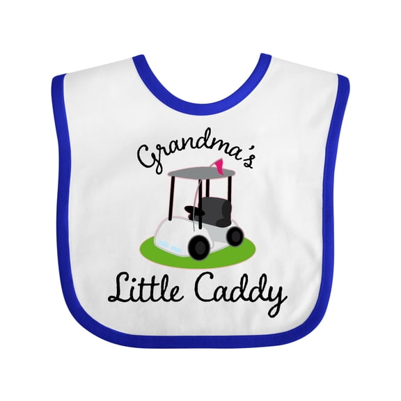 Inktastic Grandma's Little Caddy Golf Boys or Girls Baby Bib