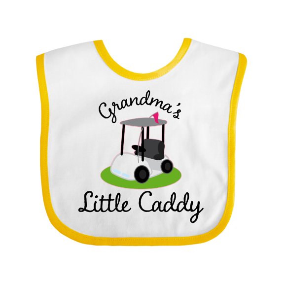 Inktastic Grandma's Little Caddy Golf Boys or Girls Baby Bib