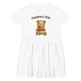 thumbnail image 1 of Inktastic Grandma's Little Honey Bear Girls Toddler Dress, 1 of 5