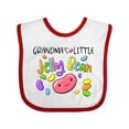 thumbnail image 1 of Inktastic Grandma's Little Jellybean Cute Easter Candy Boys or Girls Baby Bib, 1 of 4