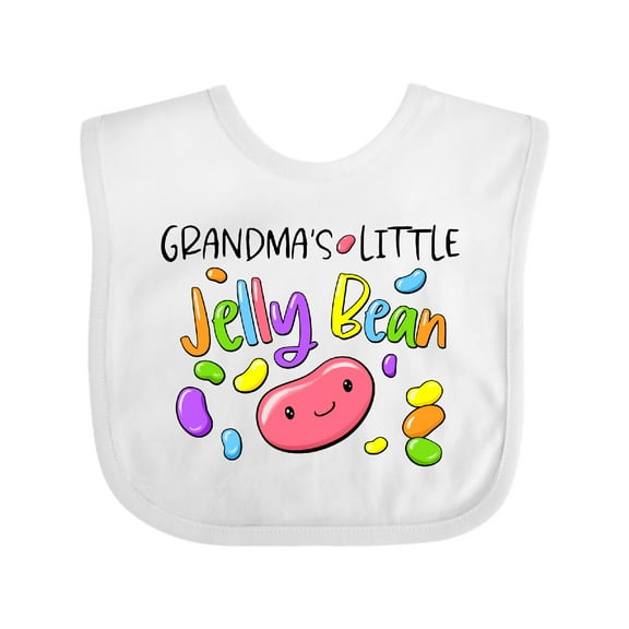 Inktastic Grandma's Little Jellybean Cute Easter Candy Boys or Girls Baby Bib