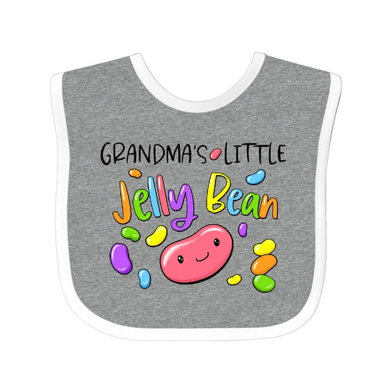 Inktastic Grandma's Little Jellybean Cute Easter Candy Boys or Girls Baby Bib
