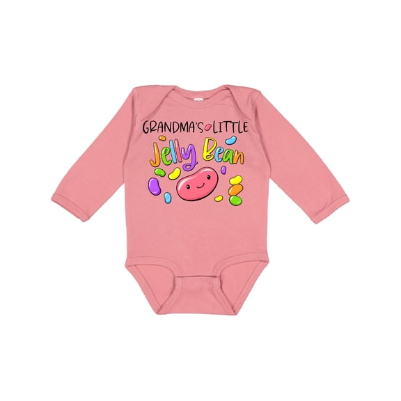 Inktastic Grandma's Little Jellybean Cute Easter Candy Boys or Girls Long Sleeve Baby Bodysuit