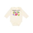 thumbnail image 1 of Inktastic Grandma's Little Jellybean Cute Easter Candy Boys or Girls Long Sleeve Baby Bodysuit, 1 of 5