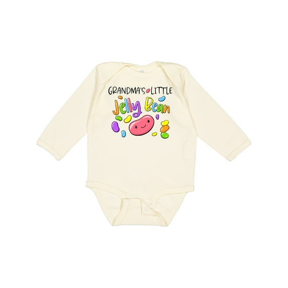 Inktastic Grandma's Little Jellybean Cute Easter Candy Boys or Girls Long Sleeve Baby Bodysuit