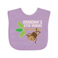thumbnail image 1 of Inktastic Grandma's Little Monkey Grandchild Boys or Girls Baby Bib, 1 of 4