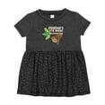thumbnail image 1 of Inktastic Grandma's Little Monkey Grandchild Girls Baby Dress, 1 of 5