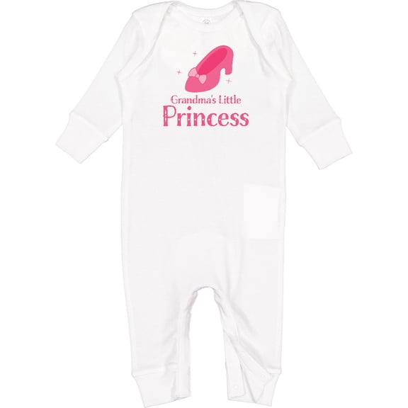 Inktastic Grandma's Little Princess Baby Romper Coveralls