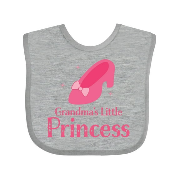 Inktastic Grandma's Little Princess Girls Baby Bib