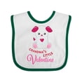 thumbnail image 1 of Inktastic Grandma's Little Valentine Boys or Girls Baby Bib, 1 of 4