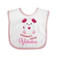 thumbnail image 1 of Inktastic Grandma's Little Valentine Boys or Girls Baby Bib, 1 of 4
