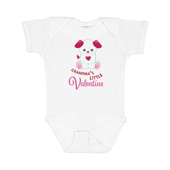 Inktastic Grandma's Little Valentine Boys or Girls Baby Bodysuit