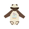 thumbnail image 1 of Inktastic Grandma's Ray Of Sunshine Cute Elephants Rainclouds and Sun Boys or Girls Long Sleeve Baby Bodysuit, 1 of 5
