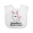 thumbnail image 1 of Inktastic Grandma's Snuggle Bunny Easter Girls Baby Bib, 1 of 4