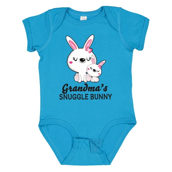 Inktastic Grandma's Snuggle Bunny Easter Girls Baby Bodysuit