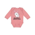 thumbnail image 1 of Inktastic Grandma's Snuggle Bunny Easter Girls Long Sleeve Baby Bodysuit, 1 of 5
