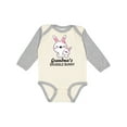 thumbnail image 1 of Inktastic Grandma's Snuggle Bunny Easter Girls Long Sleeve Baby Bodysuit, 1 of 5
