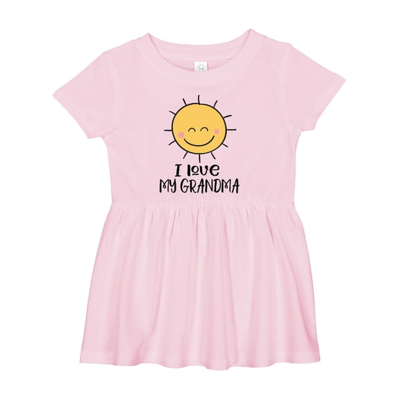 Inktastic Grandma's Sunshine | I Love My Grandma Girls Baby Dress