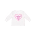 thumbnail image 1 of Inktastic Grandma's Sweetie Pie with Pink Hearts Boys or Girls Long Sleeve Toddler T-Shirt, 1 of 5