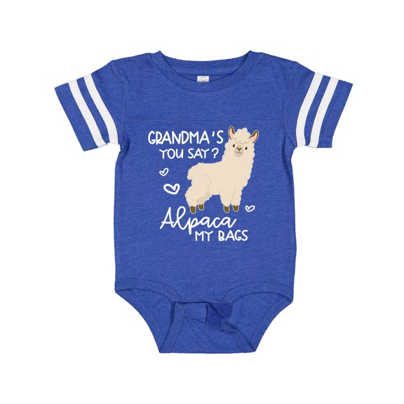 Inktastic Grandma's You Say Alpaca My Bags Boys or Girls Baby Bodysuit