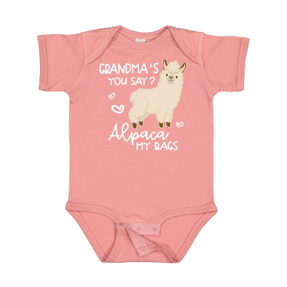 Inktastic Grandma's You Say Alpaca My Bags Boys or Girls Baby Bodysuit