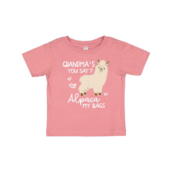 Inktastic Grandma's You Say Alpaca My Bags Boys or Girls Baby T-Shirt