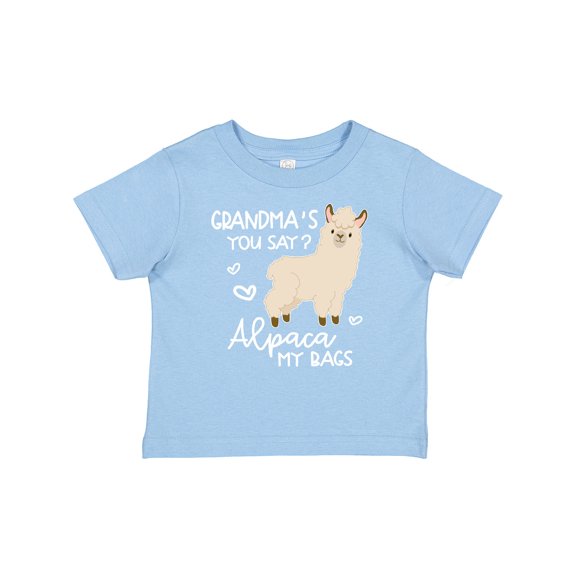 Inktastic Grandma's You Say Alpaca My Bags Boys or Girls Baby T-Shirt