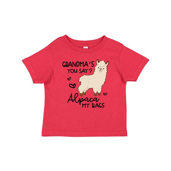 Inktastic Grandma's You Say Alpaca My Bags Boys or Girls Baby T-Shirt