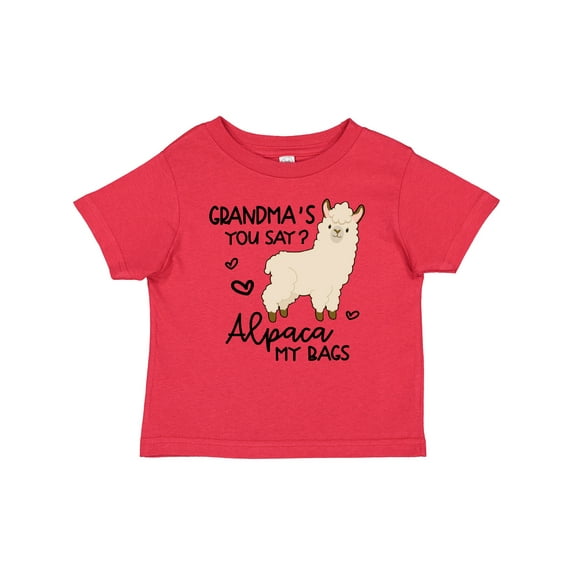 Inktastic Grandma's You Say Alpaca My Bags Boys or Girls Baby T-Shirt