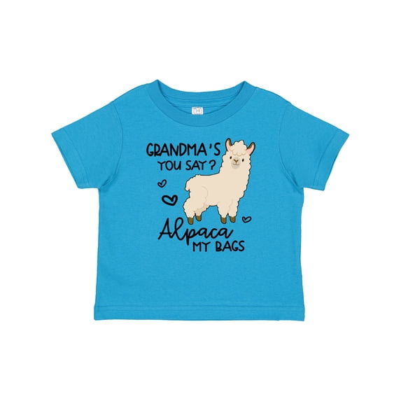 Inktastic Grandma's You Say Alpaca My Bags Boys or Girls Baby T-Shirt