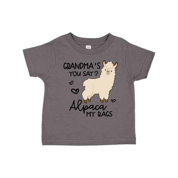 Inktastic Grandma's You Say Alpaca My Bags Boys or Girls Toddler T-Shirt