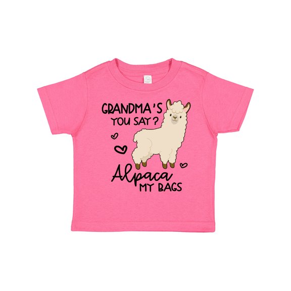 Inktastic Grandma's You Say Alpaca My Bags Boys or Girls Toddler T-Shirt