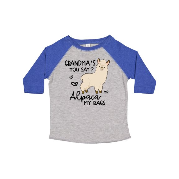 Inktastic Grandma's You Say Alpaca My Bags Boys or Girls Toddler T-Shirt
