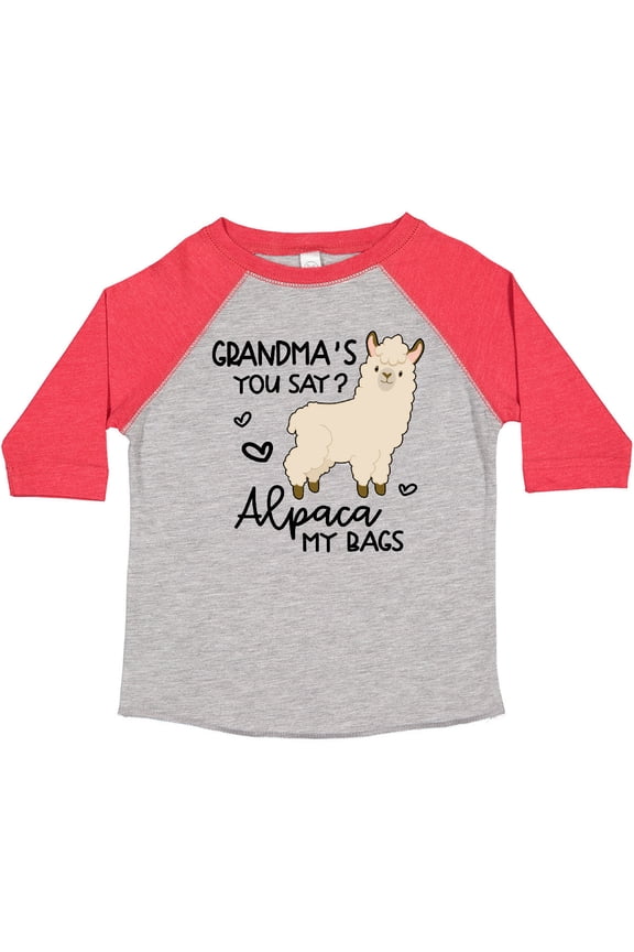 Inktastic Grandma's You Say Alpaca My Bags Boys or Girls Toddler T-Shirt