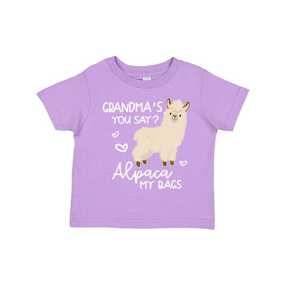 Inktastic Grandma's You Say Alpaca My Bags Boys or Girls Toddler T-Shirt