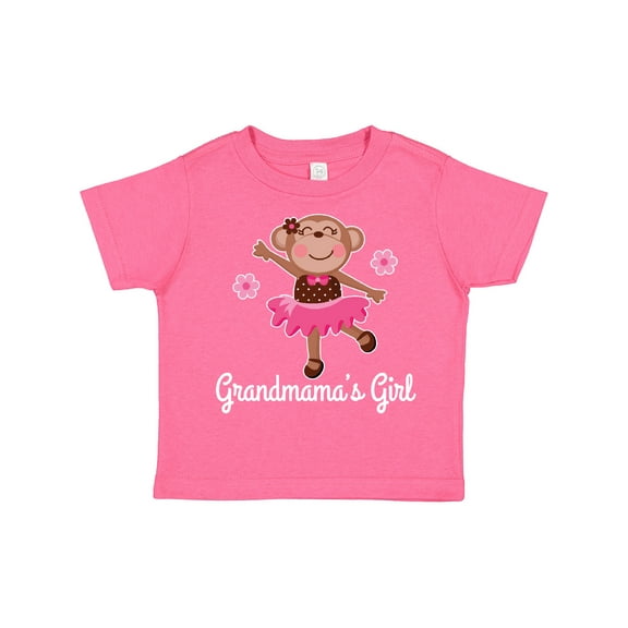 Inktastic Grandmama Girl Ballerina Monkey Girls Toddler T-Shirt