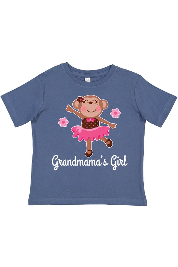 Grandmama Girl Ballerina Monkey Girls Toddler T-Shirt