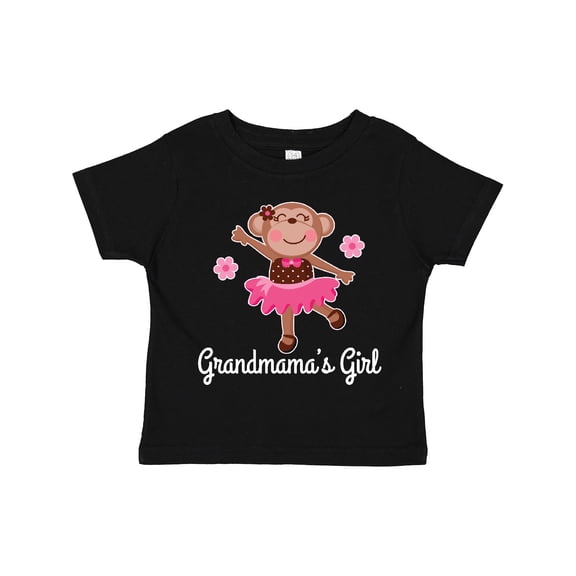 Inktastic Grandmama Girl Ballerina Monkey Girls Toddler T-Shirt
