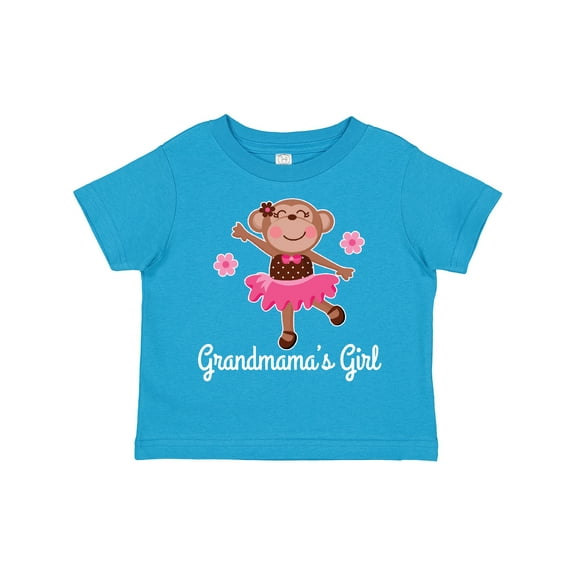 Inktastic Grandmama Girl Ballerina Monkey Girls Toddler T-Shirt