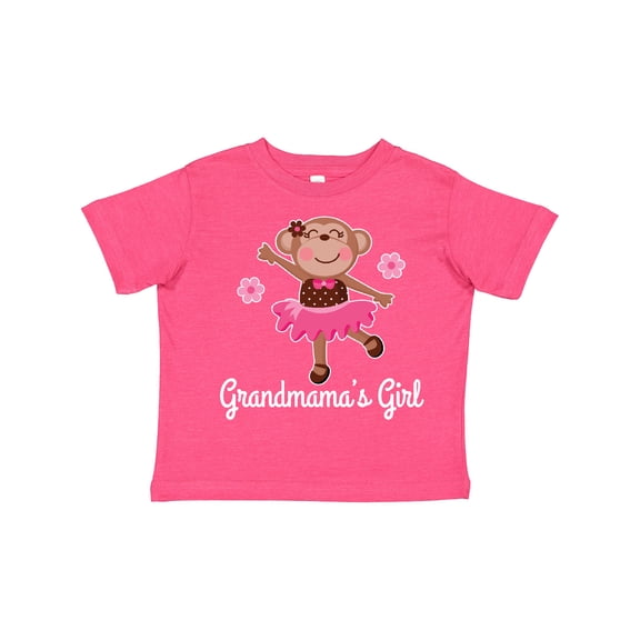 Inktastic Grandmama Girl Ballerina Monkey Girls Toddler T-Shirt