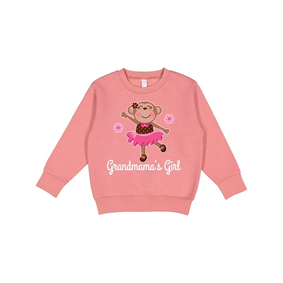 Inktastic Grandmama Girl Ballerina Monkey Toddler Sweatshirt