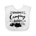 thumbnail image 1 of Inktastic Grandmas Camping Buddy Boys or Girls Baby Bib, 1 of 4