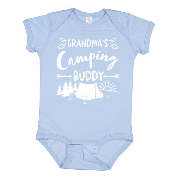 Inktastic Grandmas Camping Buddy Boys or Girls Baby Bodysuit