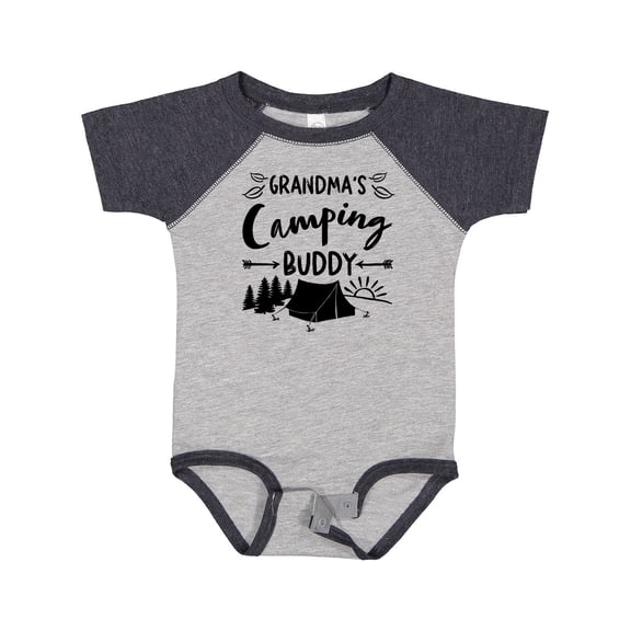 Inktastic Grandmas Camping Buddy Boys or Girls Baby Bodysuit