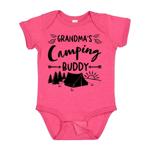 Inktastic Grandmas Camping Buddy Boys or Girls Baby Bodysuit